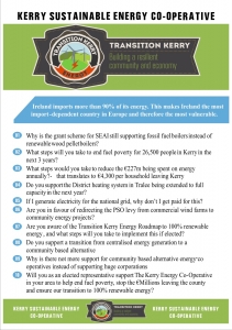 Kerry energy co-op question for politicians